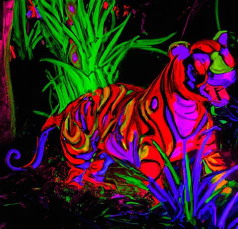 Neon tiger by MojoPrg on DeviantArt