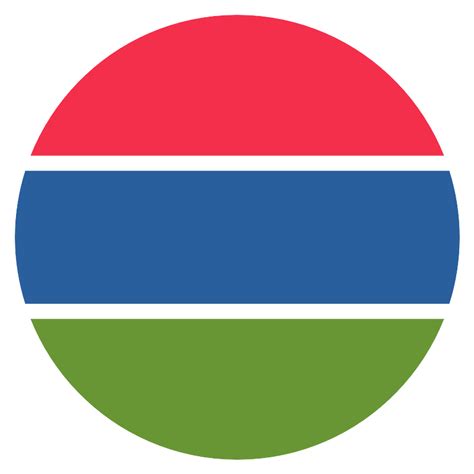 Flag For Gambia Vector SVG Icon - SVG Repo