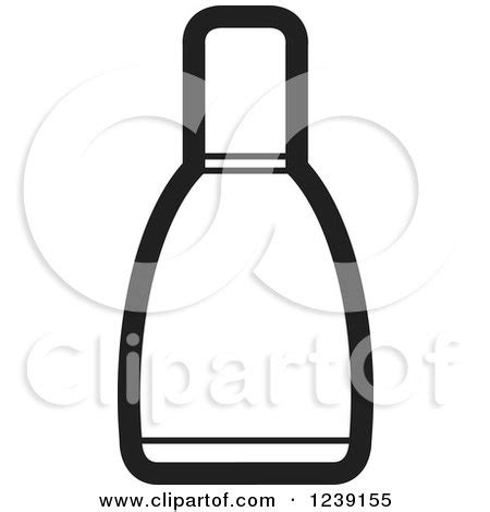 Clipart of a Black and White Perfume Bottle 4 - Royalty Free Vector Illustration by Lal Perera ...