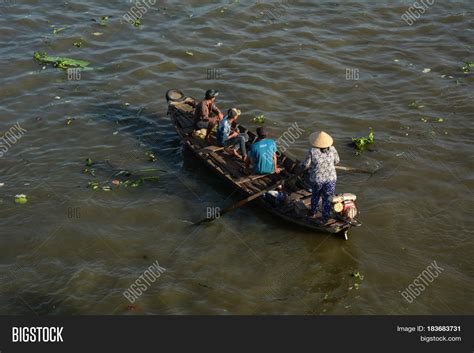 Wooden Boats On Mekong Image & Photo (Free Trial) | Bigstock