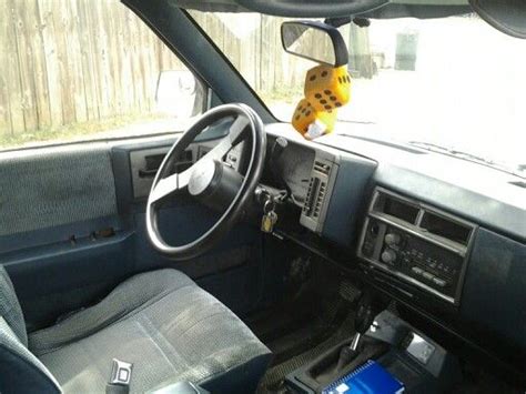 Interior of a '91 Chevy s10 blazer 4 wheel drive | Chevy s10, S10 blazer, Chevy