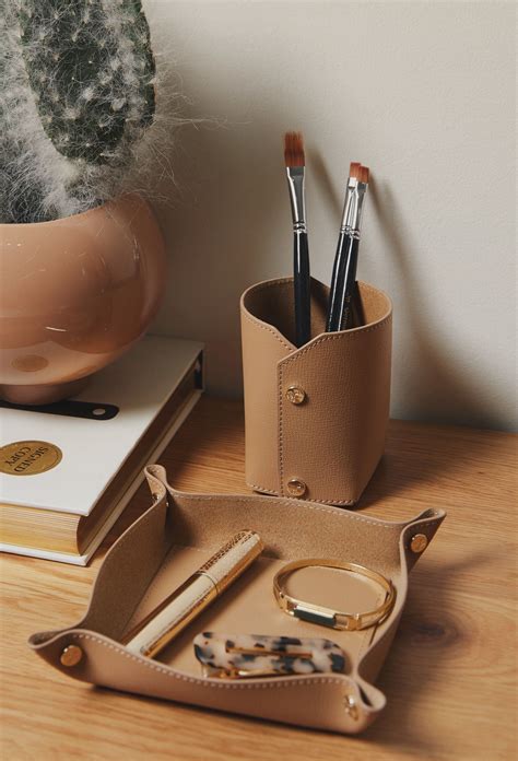 Leather Desk Accessories & Organizers | Leatherology Leather Desk ...