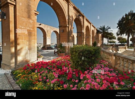 Upper Barrakka Gardens Valletta Malta Stock Photo - Alamy