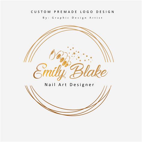 Nail Business Logo Ideas, Nail Logos Ideas, Business Logo Design, Vintage Logo Design, Custom ...