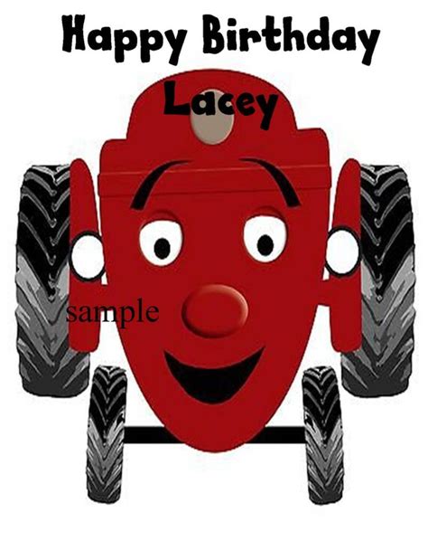 Tec The Tractor edible cake topper