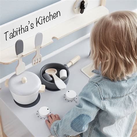 Personalised Wooden Toy Kitchen Set By Simply Colors