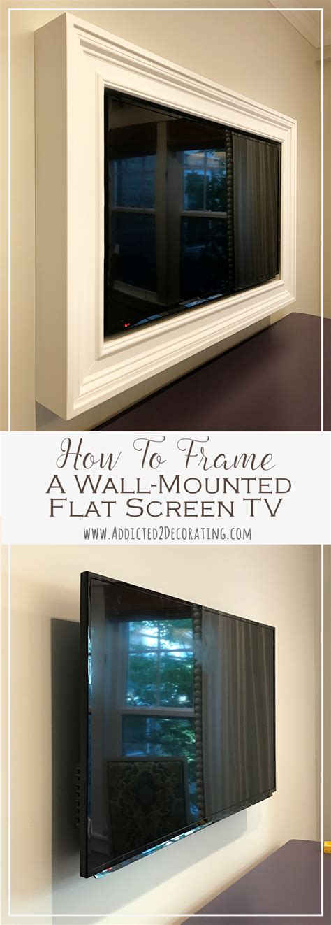 Custom DIY Frame For Wall-Mounted TV – Finished!