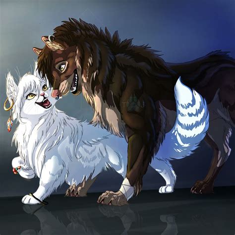 Cute Anime Wolf Couple