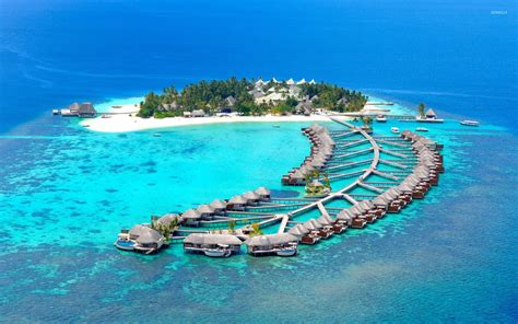 Island resort in Maldives wallpaper - Beach wallpapers - #22341