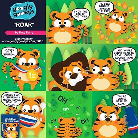 Katy Perry-Roar Lyrics (Illustrated) - Googly Gooeys