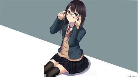 Anime Girl Glasses Wallpapers - Wallpaper Cave