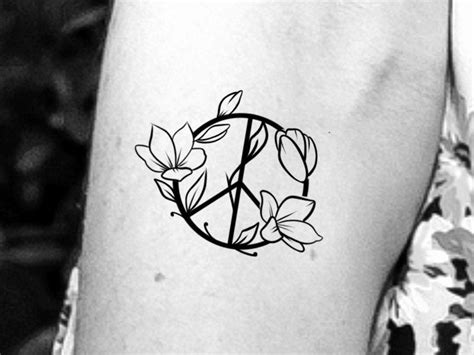 Peace Sign Tattoos For Women