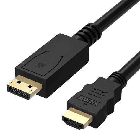 DP to HDMI Cable 6FT (2 Pack), Fosmon [UL Listed] Gold Plated ...