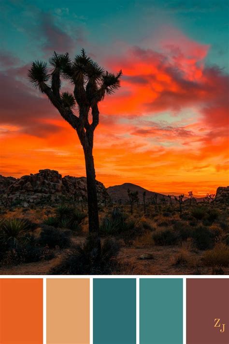 Sedona Sunset Scheme. | Sunset color palette, Desert color palette ...