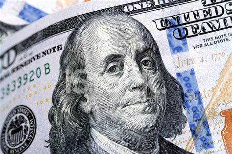 Benjamin Franklin, New 100 Dollar Bill Stock Photo | Royalty-Free | FreeImages