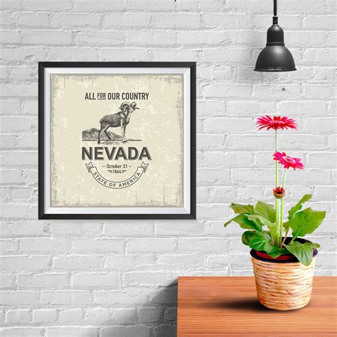 Nevada (NV) State Icon, The US State Icons | EzPosterPrints.com