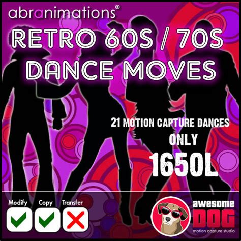 Second Life Marketplace - * Retro 60s / 70s Dance Moves - 21 mocap dances