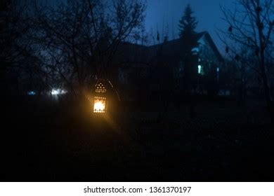 Old House Ghost Forest Night Abandoned Stock Photo 1361370197 | Shutterstock