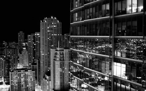 Black and White Cityscape Wallpaper - WallpaperSafari