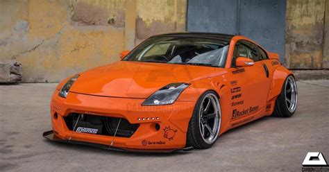 Nissan 350Z Rocket Bunny Style Front Bumper w/ Lip + LED – Carbon Addiction