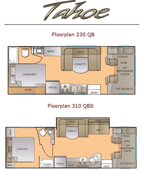 MVP RV Tahoe class C motorhome - floorplans - 2011 - large picture