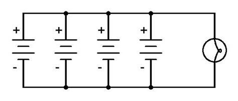 Circuit With Two Batteries In Parallel