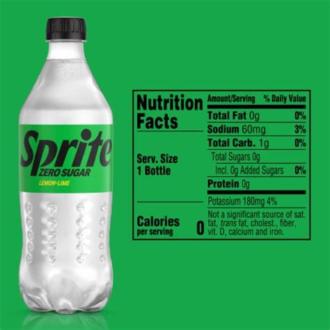 Sprite® Zero Sugar Lemon Lime Diet Caffeine Free Soda Bottle, 20 fl oz ...