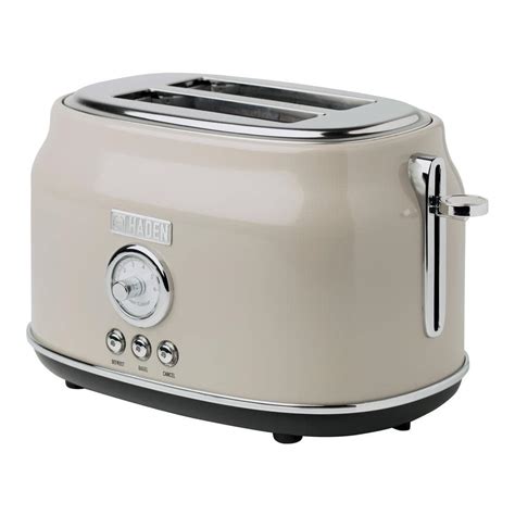 HADEN Dorset 900-Watt 2-Slice Wide Slot Putty Retro Toaster with ...