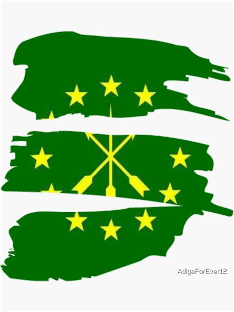 "Circassian Flag" Sticker for Sale by AdigaForEver12 | Redbubble