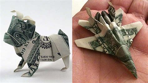 Easy dollar bill origami for beginners - luabangkok