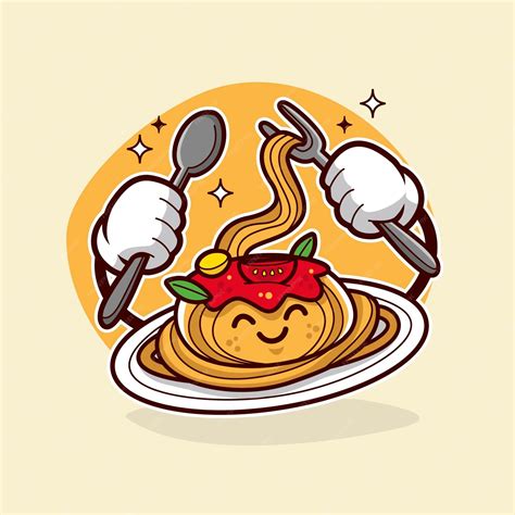 Free Vector | Hand drawn pasta cartoon illustration