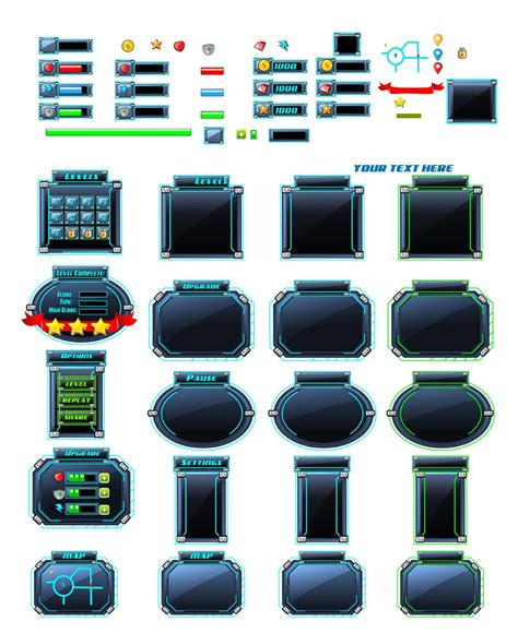 Space Game Ui Set 08 | Codester