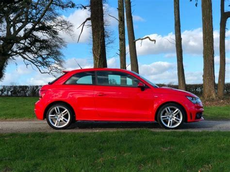 2011 11 AUDI A1 S LINE 1.6 TDI 3 DOOR BRILLIANT RED 77000 MILES 1 OWNER FROM NEW | in Penryn ...