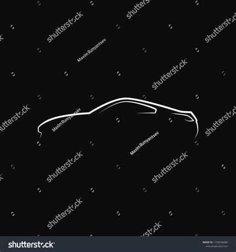 Abstract Car Silhouette Side View Vector Stock Vector (Royalty Free) 1150548080 | Shutterstock