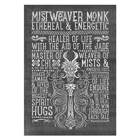 Mistweaver Monk Class Spec Art Print - Realm One