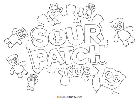 Sour Patch Kids Coloring Pages - Coloring Nation