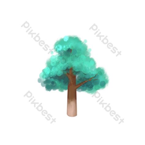 Tree Watercolor Style Small Fresh Big Tree Free PNG Images | PSD Free Download - Pikbest