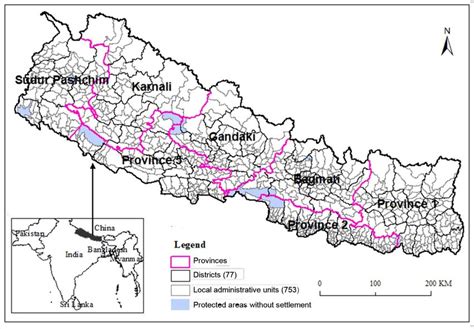 Map Of Nepal With 77 Districts, Updated Map Of Nepal With, 56% OFF