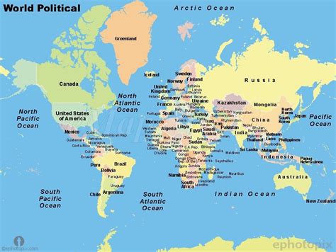 World Map With All Countries world major countries map major countries map of the world 900 X ...