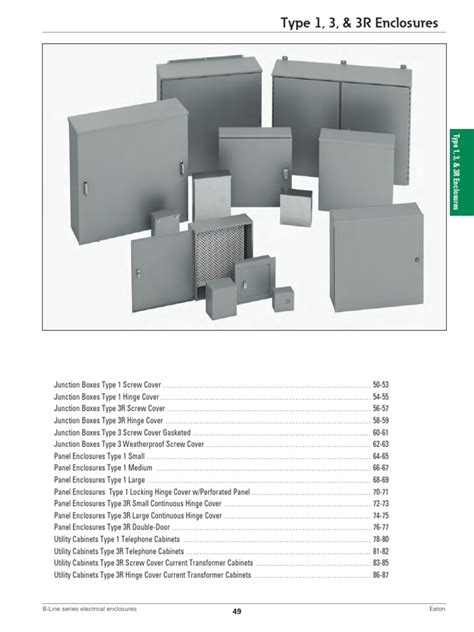 NEMA Enclosure Sizes | PDF | Equipment | Manufactured Goods