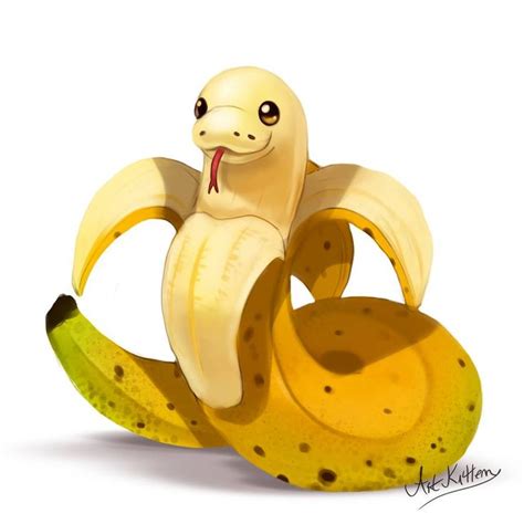 creature doodle #18 banana snake by ArtKitt-Creations | Snake art, Cute animal drawings kawaii ...