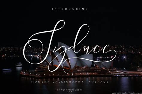 Sydnee Modern Calligraphy Font Free Download | Free Font Download