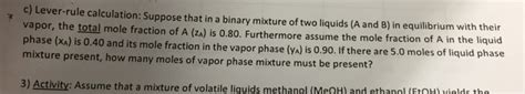 Solved Lever-rule calculation: Suppose that in a binary | Chegg.com