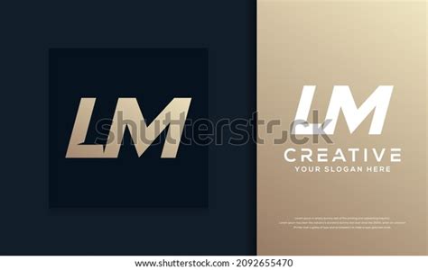 Monogram Letter L M Logo Design Stock Illustration 2092655470 | Shutterstock