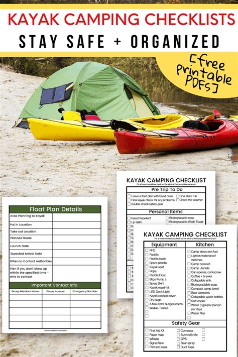 Ultimate Kayak Camping Checklist + FREE Downloadable Gear Lists – The ...