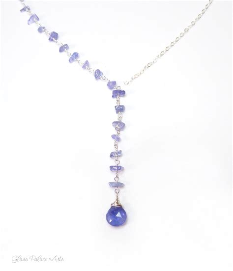 Tanzanite Necklace for Women Genuine Tanzanite Gemstone - Etsy