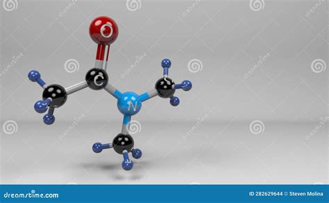 Dimethylacetamide DMAc Chemical Solvent Molecule. Skeletal Formula. Vector Illustration ...