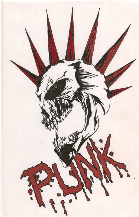 punk skull by krautbuster on DeviantArt