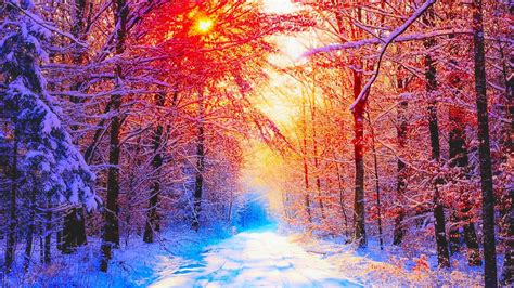 Cute Winter Sunset Wallpapers - Wallpaper Cave