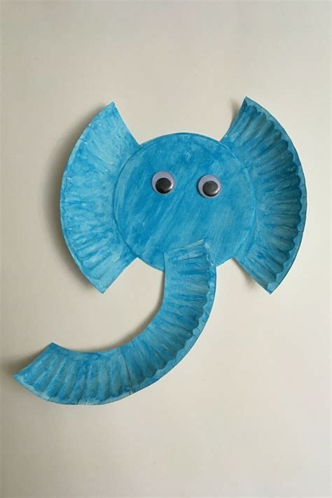 Paper Plate Elephant Craft For Kids